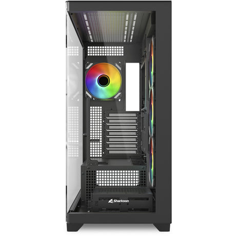 Boîtier tour midi Sharkoon Elite Shark CA500 (noir | 2x USB-A | 1x USB-C | RVB | verre trempé)