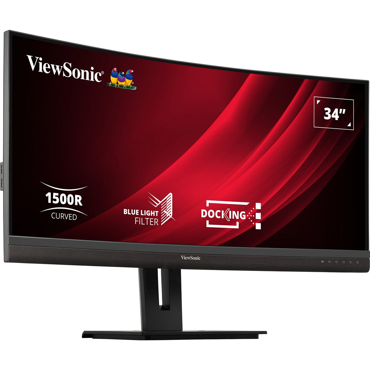Viewsonic UwQHD Moniteur d'accueil incurvé VG3456C 34 Ultrawide (noir (mat), 2x HDMI, 1x Display Port, USB-A, USB-B, USB-C, LAN, Audio)
