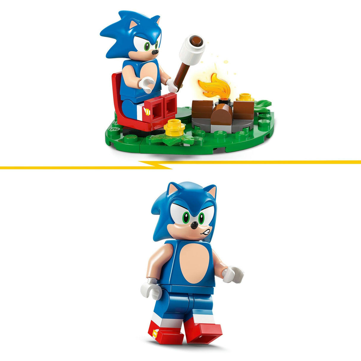 Lego Sonic the Hedgehog 77001 Sonics se battant au feu de camp