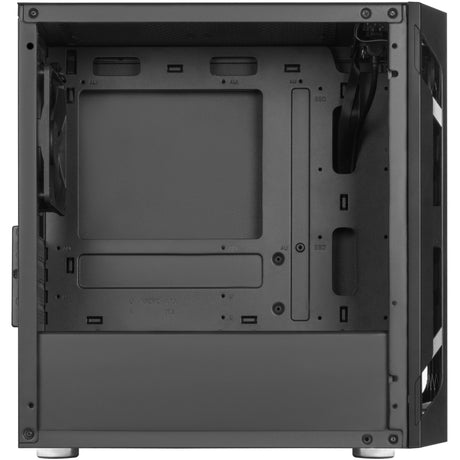 Silverstone sst-fah1mb-g boîtier tour midi (noir | 3x USB-A | verre trempé)