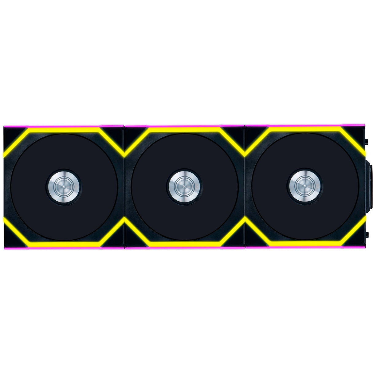 Lian Li Uni Fan SL120 Ventilateurs de boîtier RVB sans fil (noir, 3 pièces, 120 x 124,5 x 28 mm, PWM)