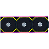 Lian Li Uni Fan SL120 Ventilateurs de boîtier RVB sans fil (noir, 3 pièces, 120 x 124,5 x 28 mm, PWM)