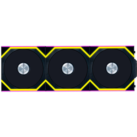 Lian Li Uni Fan SL120 Ventilateurs de boîtier RVB sans fil (noir, 3 pièces, 120 x 124,5 x 28 mm, PWM)