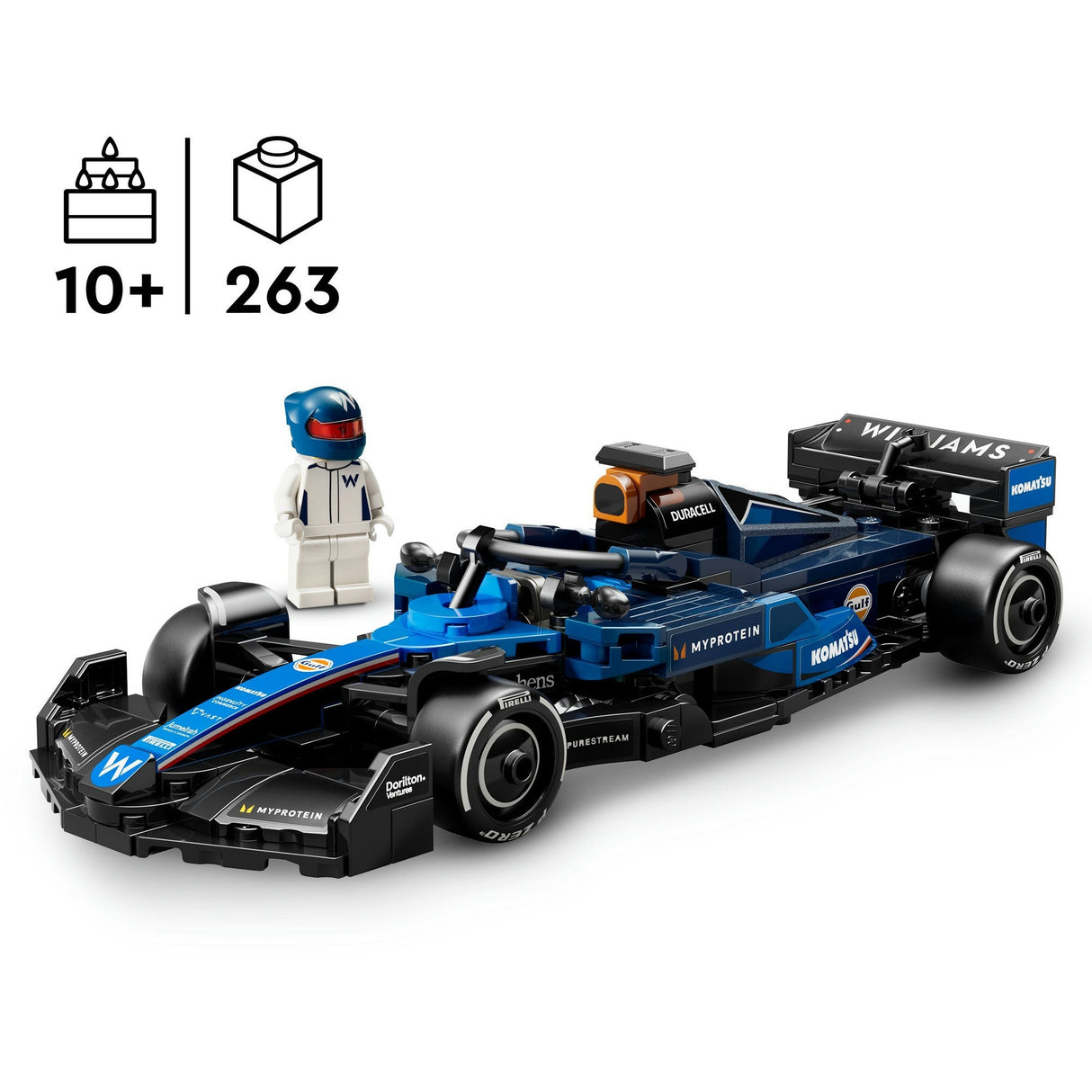 Lego Speed Champions 77249 Voiture de course Williams Racing FW46 F1