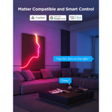 Bande LED néon blanche intelligente Govee 4m matière rgbic - extra flexible