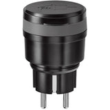 Prise extérieure compacte Click-on-Click-Off AGC-3500, noire