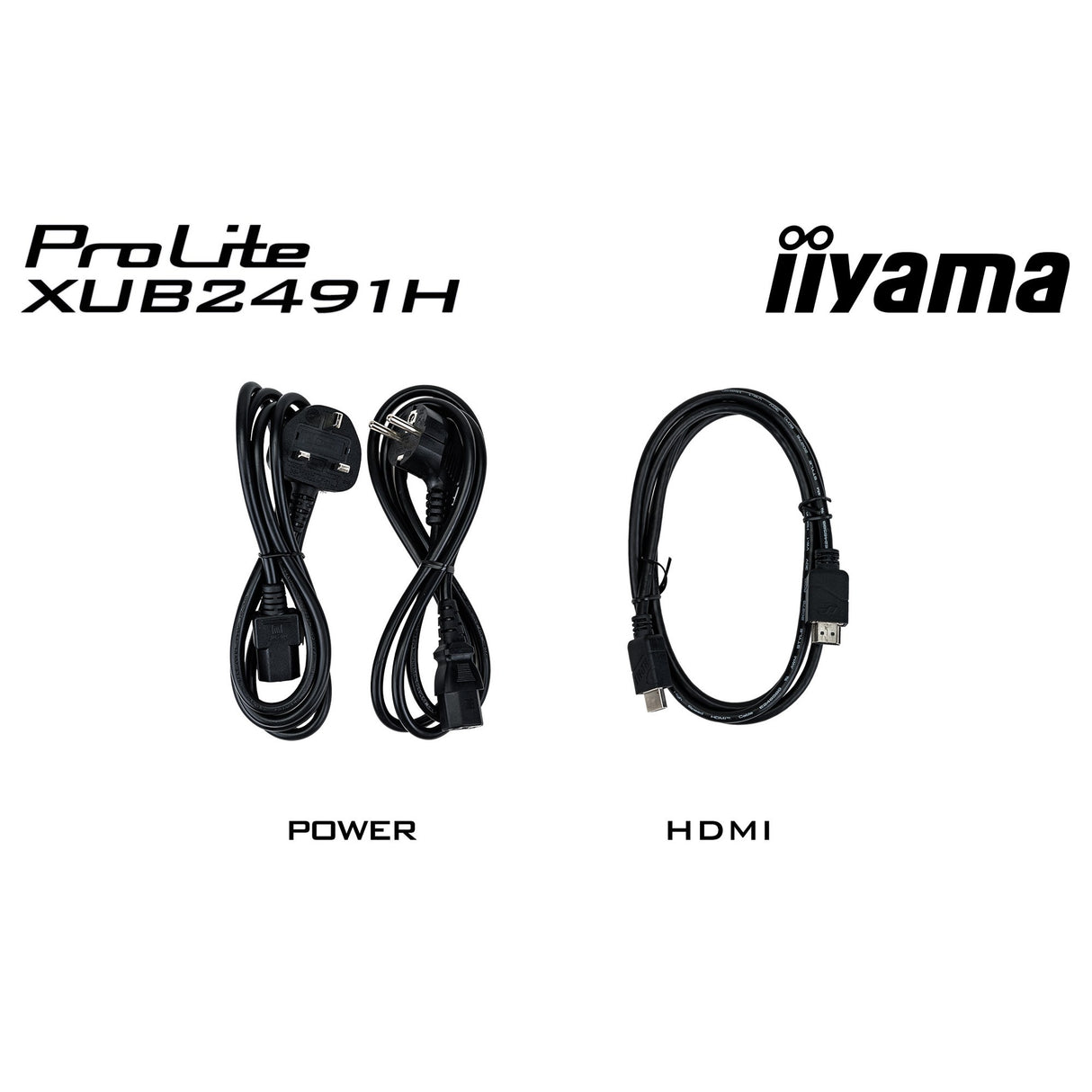 Moniteur Iiyama prolite xub2491h-b1 23,8 (noir, hdmi, port d'affichage)