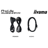 Moniteur Iiyama prolite xub2491h-b1 23,8 (noir, hdmi, port d'affichage)