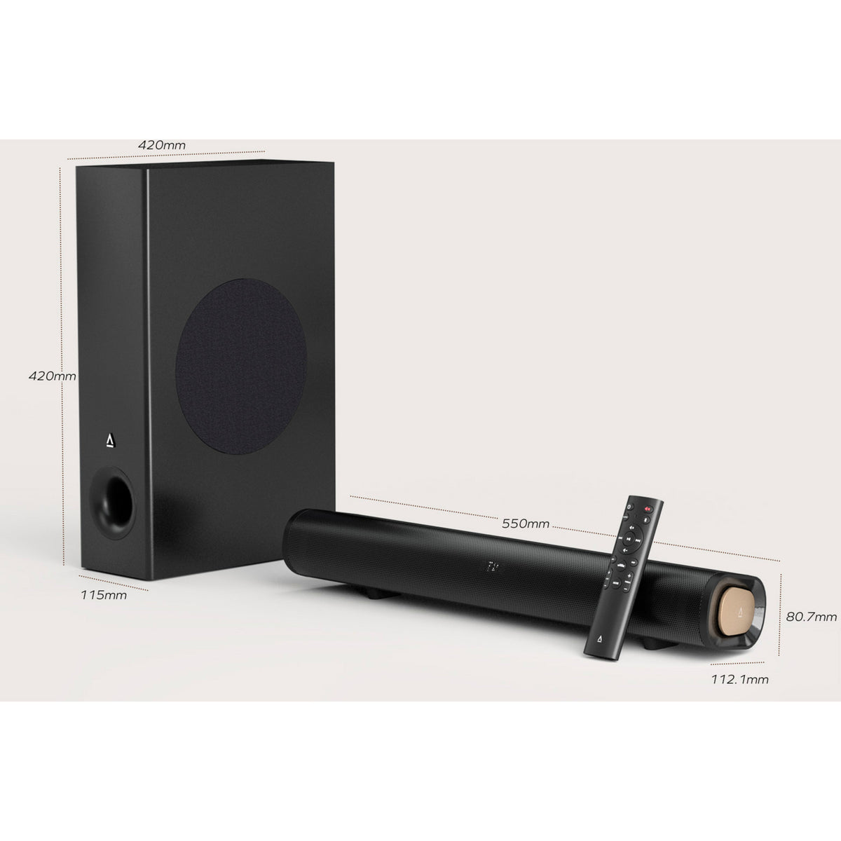Barre de son Creative stage pro (noir, HDMI 2.0, Bluetooth, audio USB)