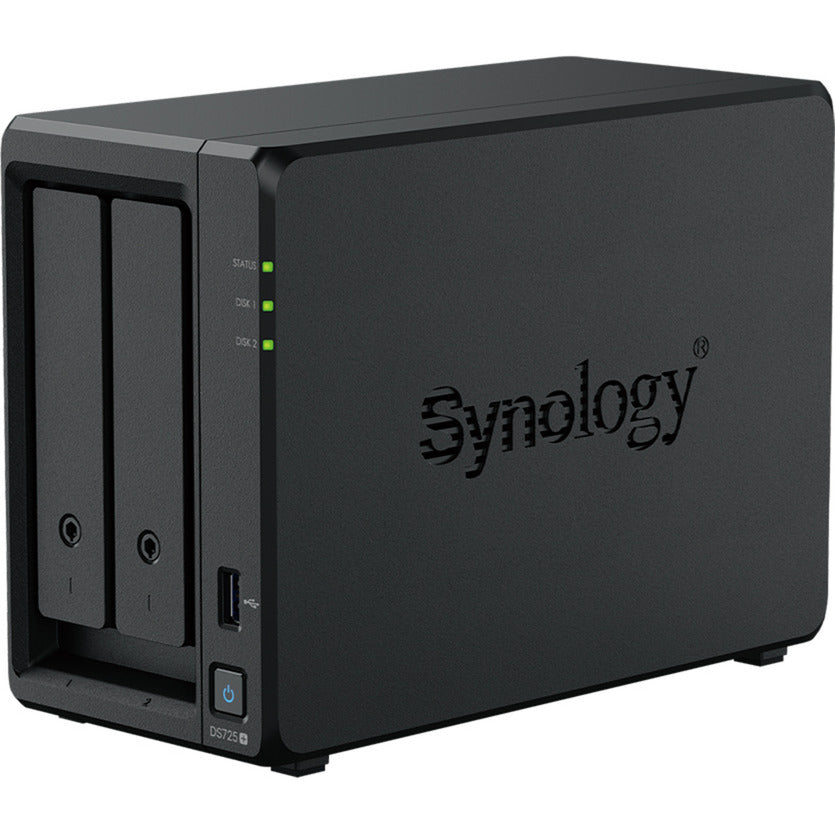 Synology diskstation ds725+ nas (noir, 2x LAN, USB-A 3.2 (5 Gbit s))