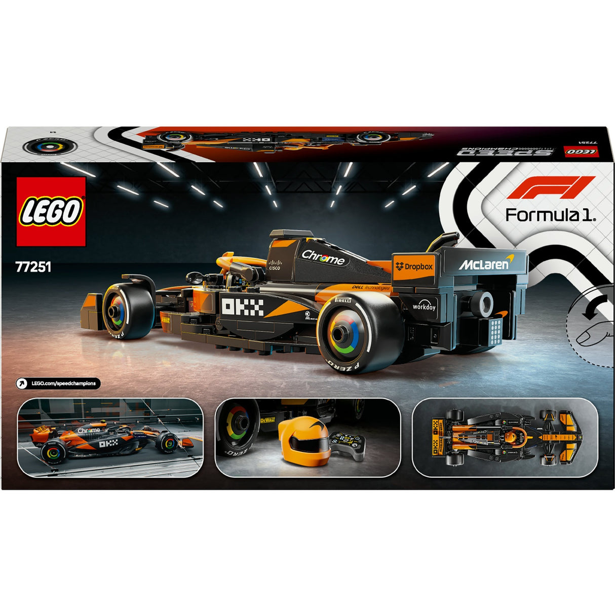 Lego Speed Champions 77251 La voiture de course mclaren f1 team mcl38