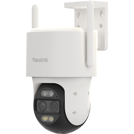Reolink W760-A, caméra de sécurité PTZ à double objectif 4K (blanc, 4K, 8MP, double objectif, WiFi 6, AI ISP)