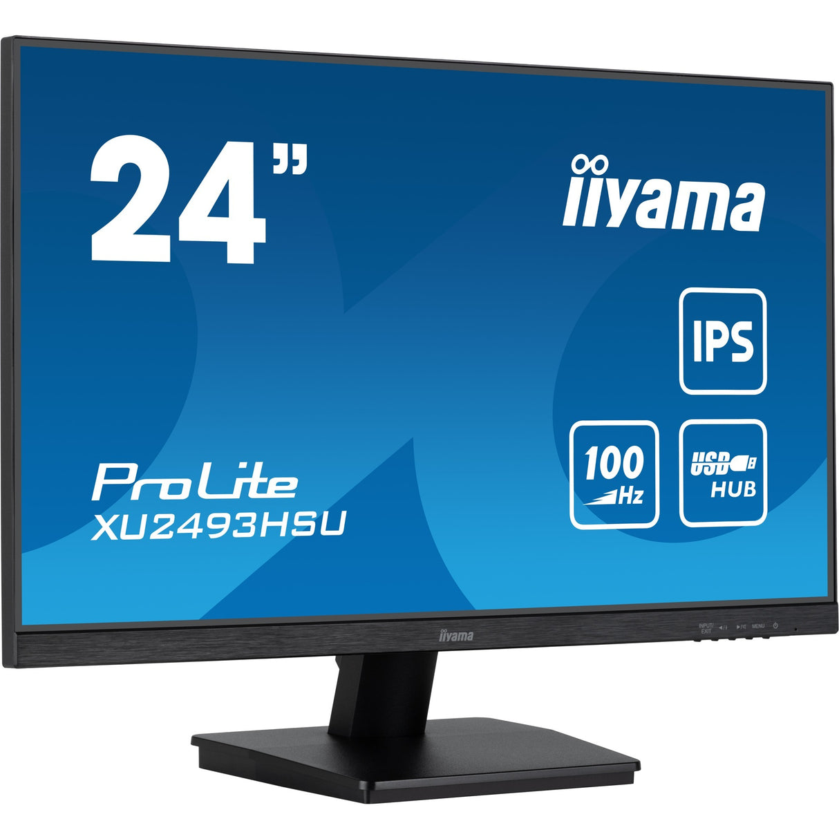 Moniteur Iiyama prolite xu2493hsu-b7 24 (noir (mat), HDMI, port d'affichage, 2x USB-A, USB-B)