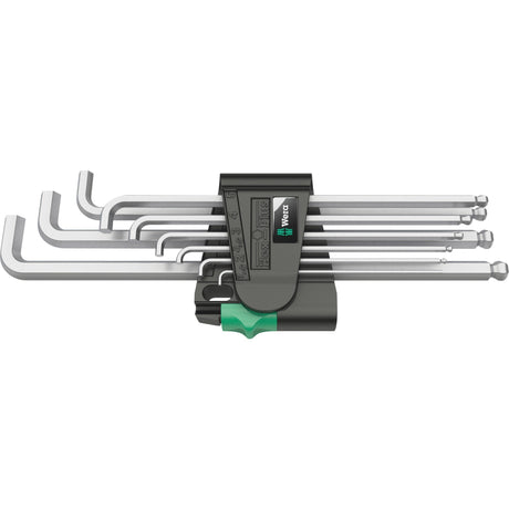 Wera jeu de clés hexagonales 950 9 hex-plus 4 (chromé, 9 pièces)