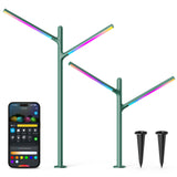 Govee lumières de jardin extérieures éclairage de jardin intelligent matière rgbww 2 pièces