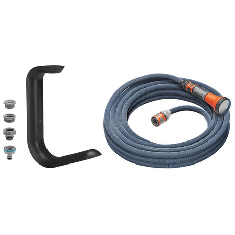 Gardena tuyau textile liano xtreme 10 m, avec robinet liano (gris foncé orange)