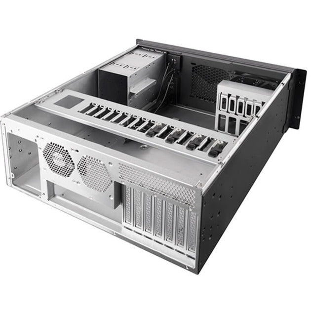Boîtier rack Silverstone RM42-502 (noir | 2x USB-A 3.2 (5 Gbit s) | 1x USB-C 3.2 (5 Gbit s) | 2x audio)