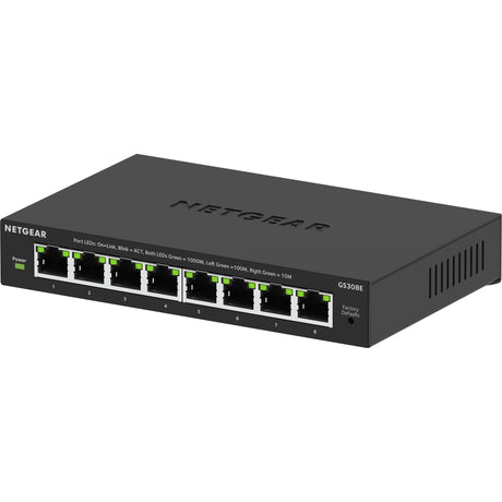 Commutateur Gigabit Ethernet Plus Netgear à 8 ports (GS308EV4) (noir)