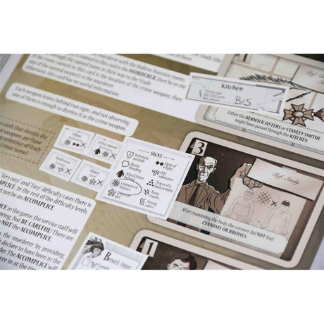 Megacorpin Games Awkward Guest The Walton Case - Jeu de cartes détective - 12+ ans - Anglais