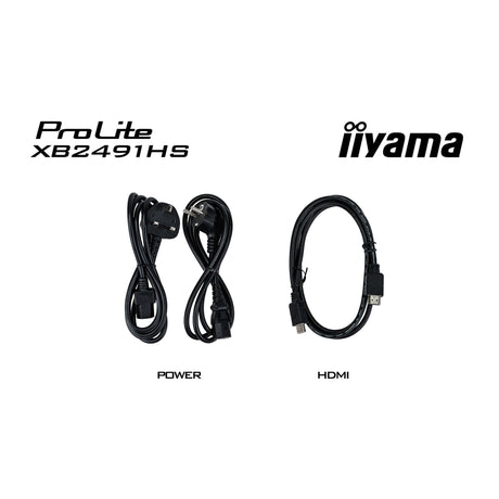Moniteur Iiyama prolite xb2491hs-b1 23.8 (noir, 120 hz, hdmi, displayport, audio)