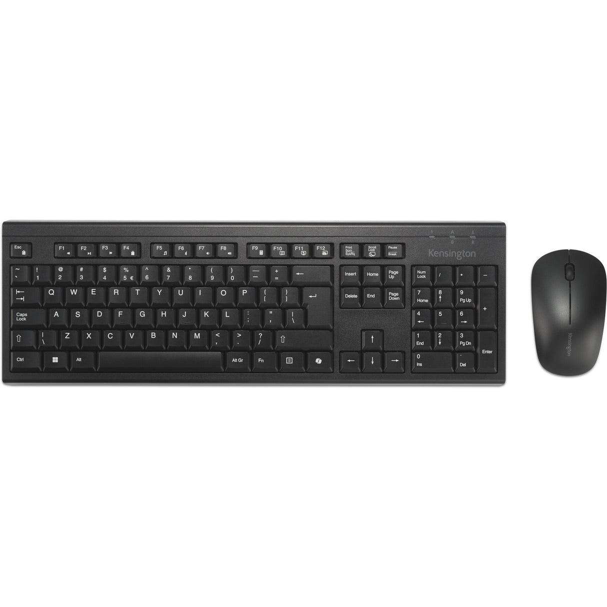 Kensington km270 eq ensemble de bureau rechargeable – ensemble de bureau sans fil (noir, disposition américaine (qwerty), membrane, 100%, bluetooth, 2,4 ghz)