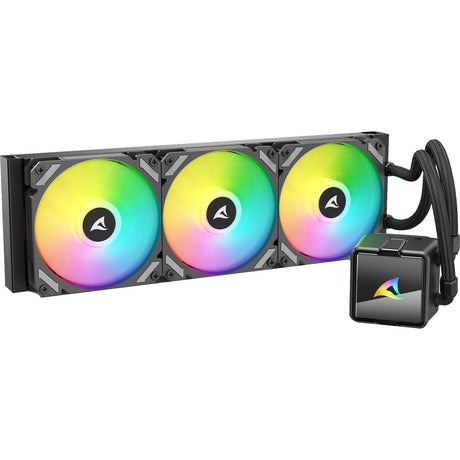 Refroidissement par eau Sharkoon s60 argb (noir, pwm 4 broches)