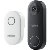 Sonnette vidéo poe filaire Reolink smart 2k+ avec carillon (noir)