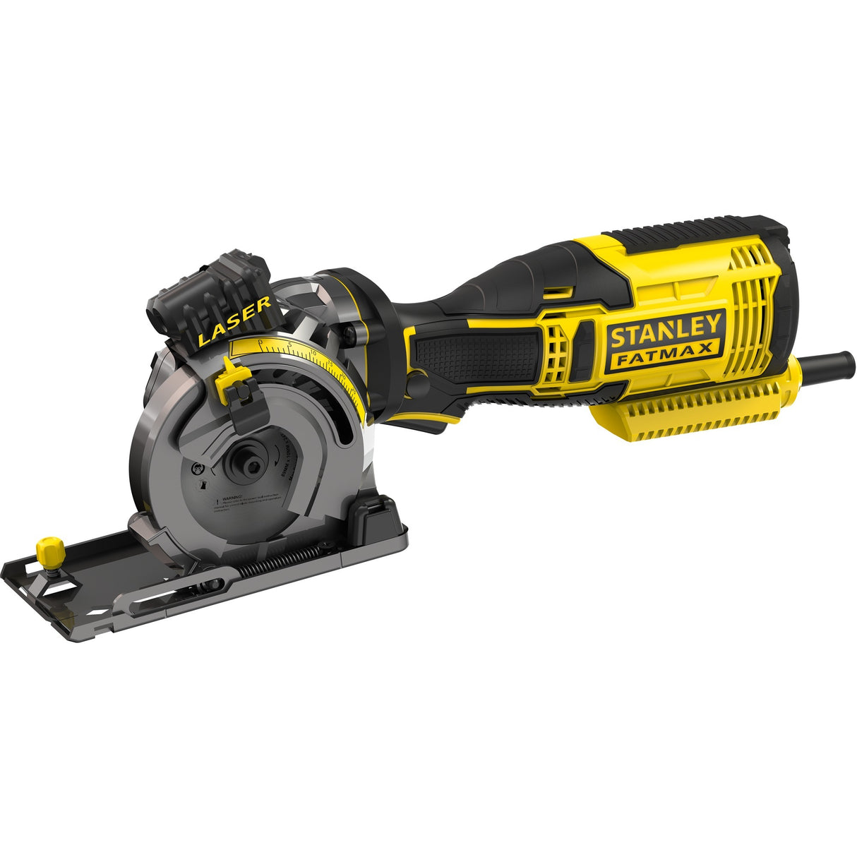 Scie circulaire à main multi-matériaux Stanley fatmax 650w (jaune noir, avec étui)