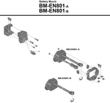 Support de batterie intégré pour tube diagonal Shimano steps bm-en801 sans support d'unité de clé