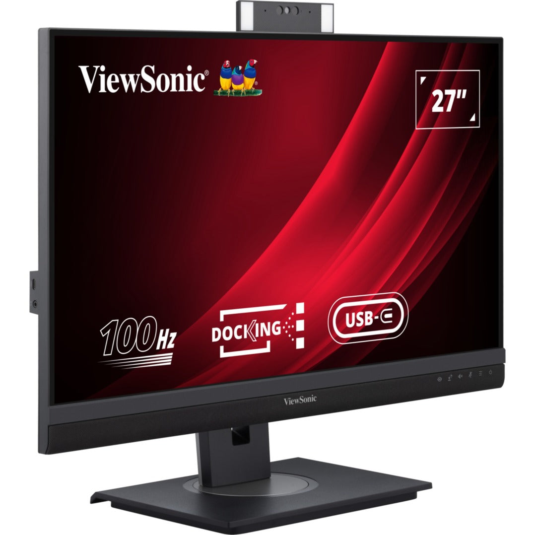 Moniteur d'accueil de vidéoconférence Viewsonic vg2757v-2k 27 (noir (mat) gris, 1x HDMI, 1x port d'affichage, USB-A, USB-C, audio)