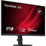 Moniteur Viewsonic vg2708a-mhd 27 (noir, 1x hdmi, 1x display port, vga, son, 100 hz)