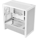 Boîtier tour midi Nzxt h3 flow (blanc (mat) | 1x USB-A | 1x USB-C | verre trempé)