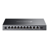 Tp-link omada es210gmp commutateur géré facile à 10 ports gigabit (noir, 8x poe+, 1x gigabit sfp)