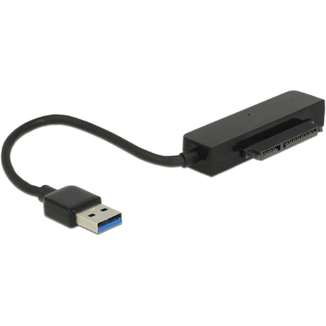 Delock Convertisseur USB-A 3.2 > Prise SATA 22 broches (noir, 0,15 mètres)