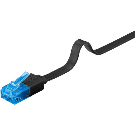 Câble plat Goobay cat 6a u utp (noir, 20 mètres)