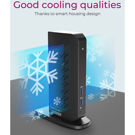 Station d'accueil Icy box ib-dk2252ac (noir, USB-A, HDMI, port d'affichage)