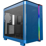 Boîtier tour midi Montech king 95 (bleu | 2x USB-A | 1x USB-C | RVB | verre trempé)