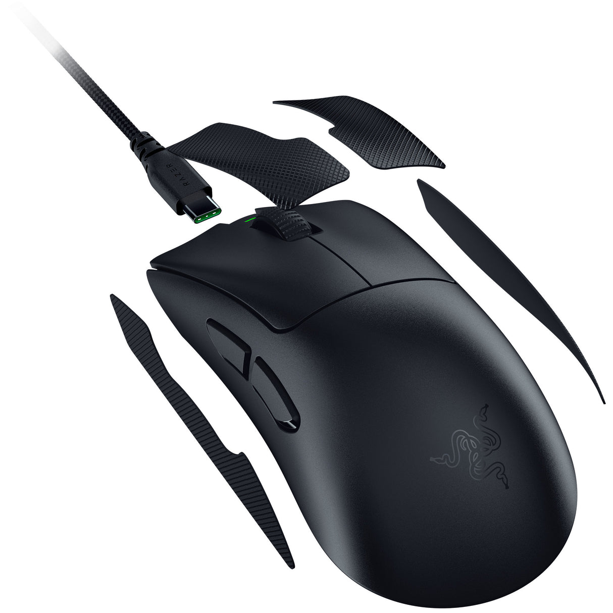 Souris de jeu Razer deathadder v4 pro (noire, jusqu'à 45 000 dpi, 8 000 Hz)