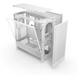 Boîtier tour midi Nzxt h5 flow v2 (blanc | 1x USB-A | 1x USB-C | verre trempé)