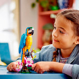Lego Creator 3en1 perroquet exotique - grenouille - ensemble de jouets animaux poisson pour enfants - 31136