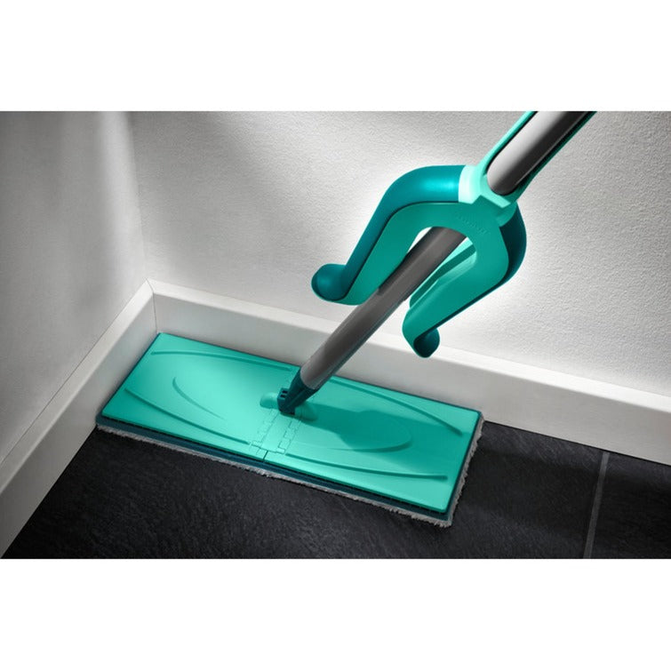 Leifheit picobello essuie-sol s micro duo avec manche - largeur d'essuyage 27 cm - turquoise - gris