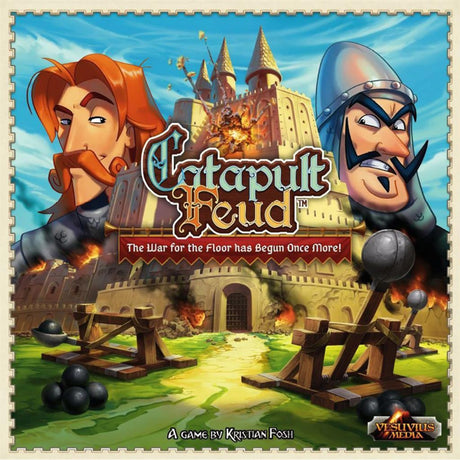 Jeu de société Catapult Feud du réseau de joueurs européens (anglais, 2 joueurs, 20 - 30 minutes, à partir de 7 ans)