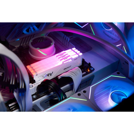 Kingston Fury 16 Go de RAM DDR5-5600 (blanc, KF556C40BWA-16, Beast RGB, XMP)