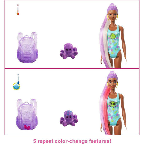 Barbie color révélation - poupée fraise en mousse (vague 3)