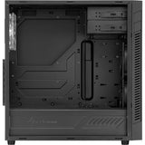 Boîtier tour midi Sharkoon s25-w (noir | 2x USB-A | fenêtre)