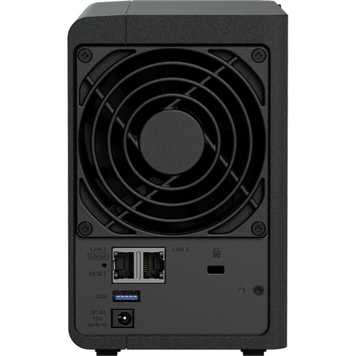 Synology diskstation ds225+ nas (noir, 1x LAN 1 Go, 1x LAN 2,5 Go, 2x USB 3.2 gen 1)