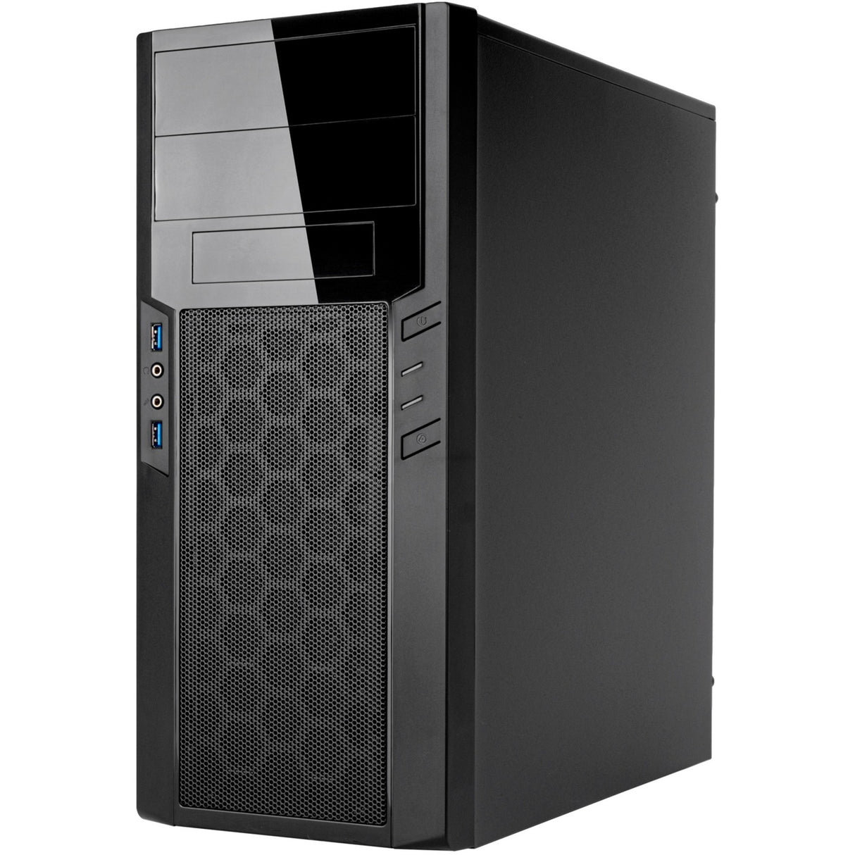 Boîtier tour midi Silverstone sst-ps13b (noir | 2x USB-A)