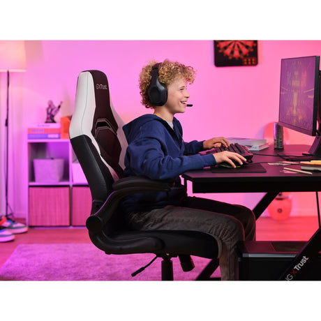 Chaise de jeu Trust GXT 703W Riye (noir et blanc)