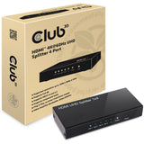 Répartiteur HDMI 2.0 UHD Club 3D 4 ports (noir)