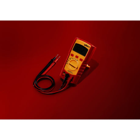 Multimètre numérique Wiha jusqu'à 600 V AC, appareil de mesure Cat IV (rouge jaune)